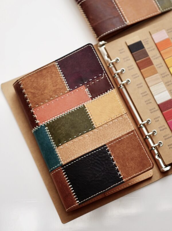 Patchwork Leather Book Cover- Customizable